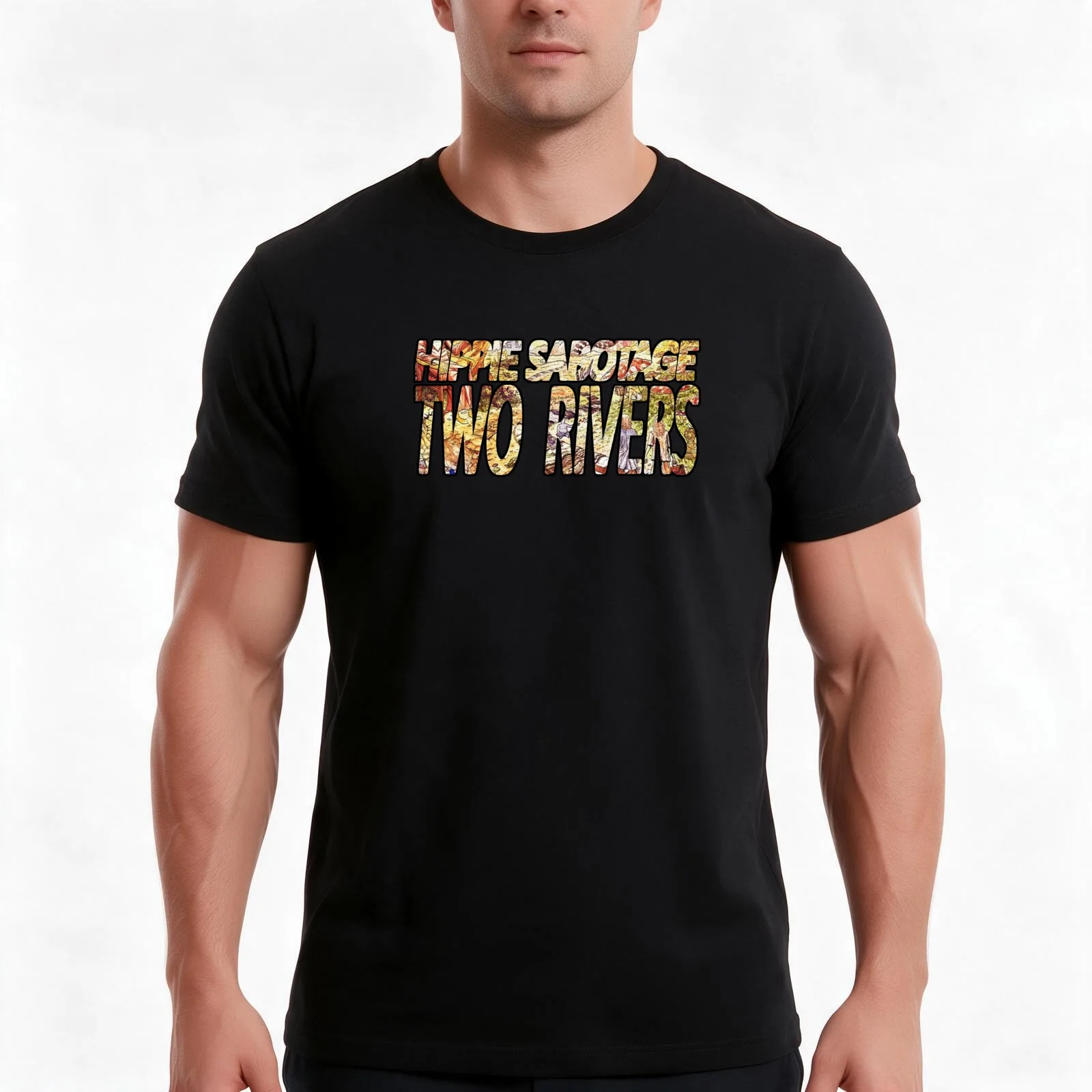 THE Hippie Sabotage electronic dance music duo T-Shirt, Summer Casual Cotton Tee, Oversized Streetwear Tops, Unisex Men Women