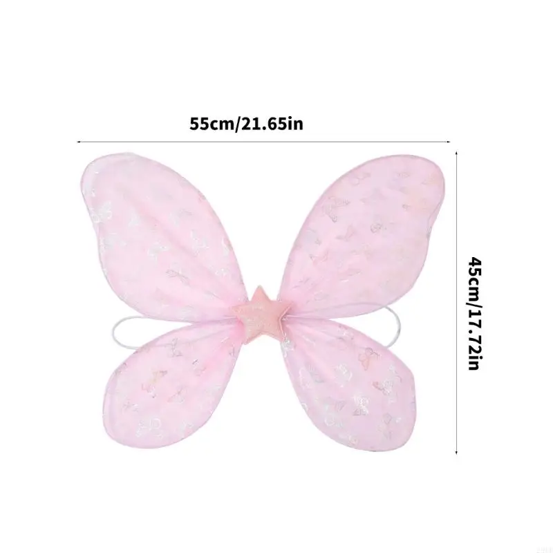 2025 Nieuwe Sparkles Angel Wing Large Fairys Butterfly Wing Fairys Wing Halloween Princess verkleed kostuums voor vrouwelijke