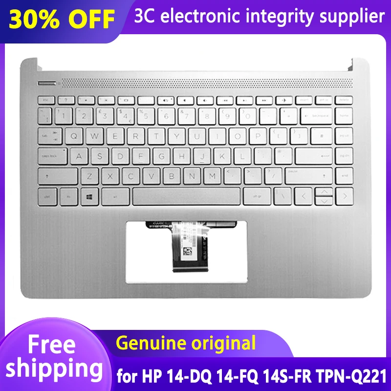 

Origianl New for HP 14-DQ 14-FQ 14S-FR TPN-Q221 US RU Keyboard Laptop Palmrest Upper Cover Top Case Replacement L88243-251