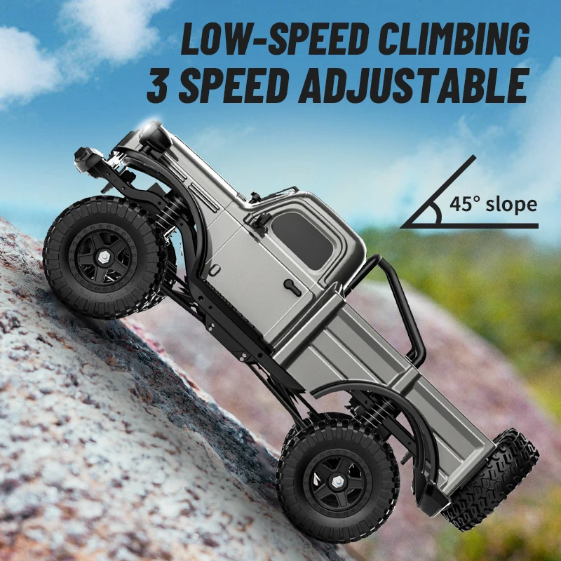 JJRC C8813 2.4G 4WD RC Carro Simulação Captador Escalada Carros de Controle Remoto RC Caminhão Veículo Carro de Brinquedo para Adulto Menino Presente