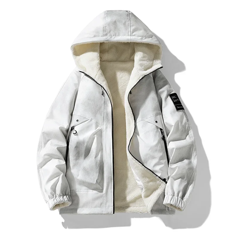 

New Trendy Winter Men Casual and Fashionable Cotton-padded Jacket Men's Windproof Breathable and Warm Long-sleeved Hooded Jacket