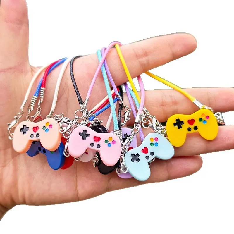 Games Console Labubu Mini Doll bag Dress Up Plush Toy for 17cm Labubu Accessories Dollhouse Hanging Neck Accessories Key Chain
