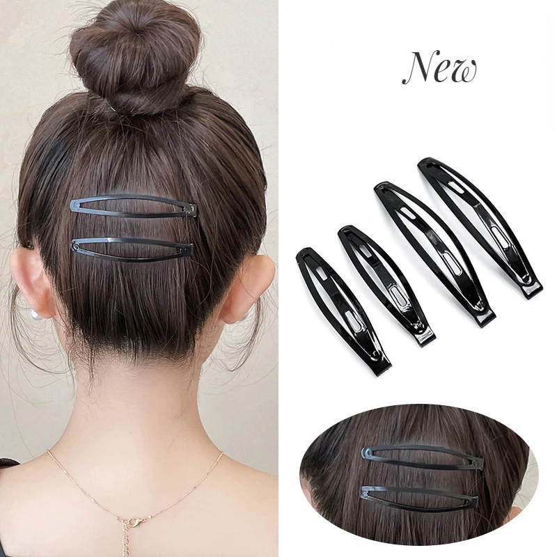 Black Sample 12pcs/set Metal Hair Barrettes Hairpins BB Headbands hair clips for girls Womens Hairgrips Hair Styling Accessories