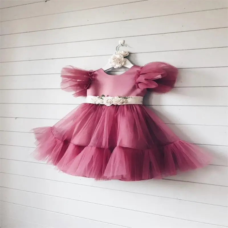 Vestido borboleta para meninas, Vestidos de baile infantil, Primeira comunhão