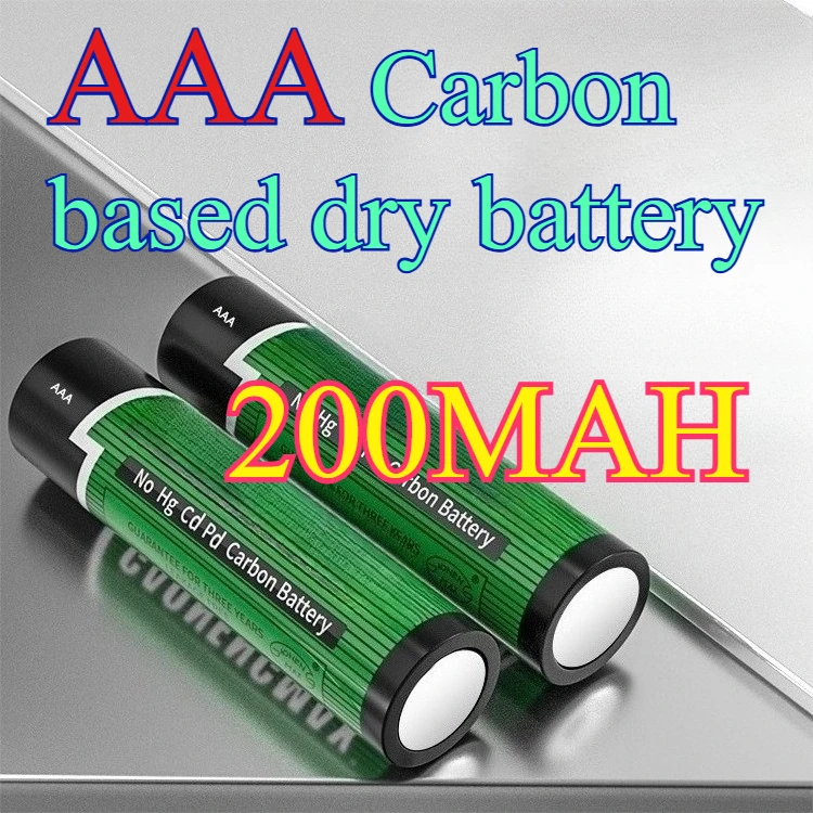 

Карбоновая батарея AAA, 200 мАч, 1,5 В, сухая батарея для колонки, пульт дистанционного управления, электрическая зубная щетка начального уровня, портативная батарея для электробритвы