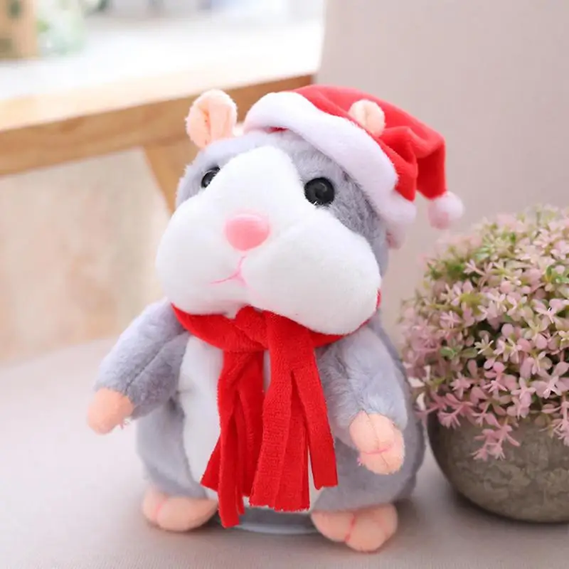 Talking Hamster Plush Toy Repeats What You Say Cute Sound Effects With Repeats Your Said Voice Kids Toys Interactive Fun Toys