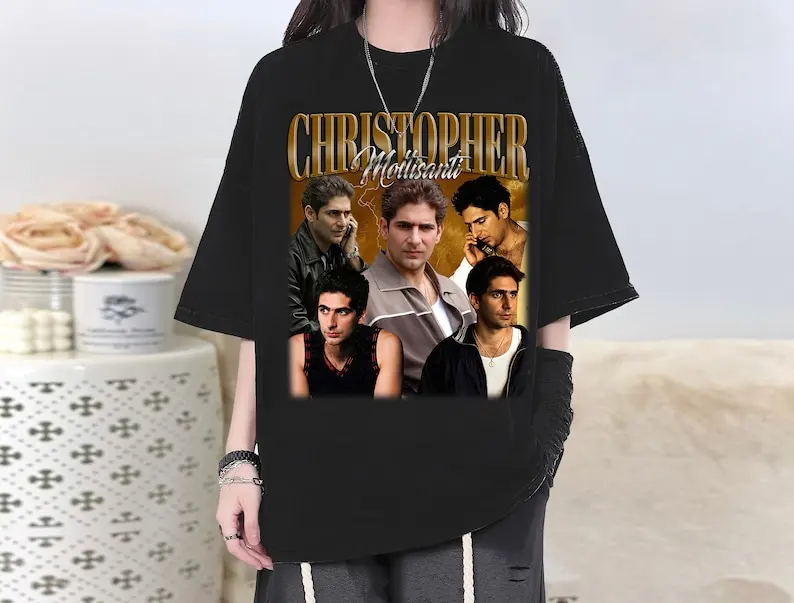 Christopher Moltisanti T-Shirt,  Christopher Tee Shirt, Actor  Christopher Fan, Casual Shirt