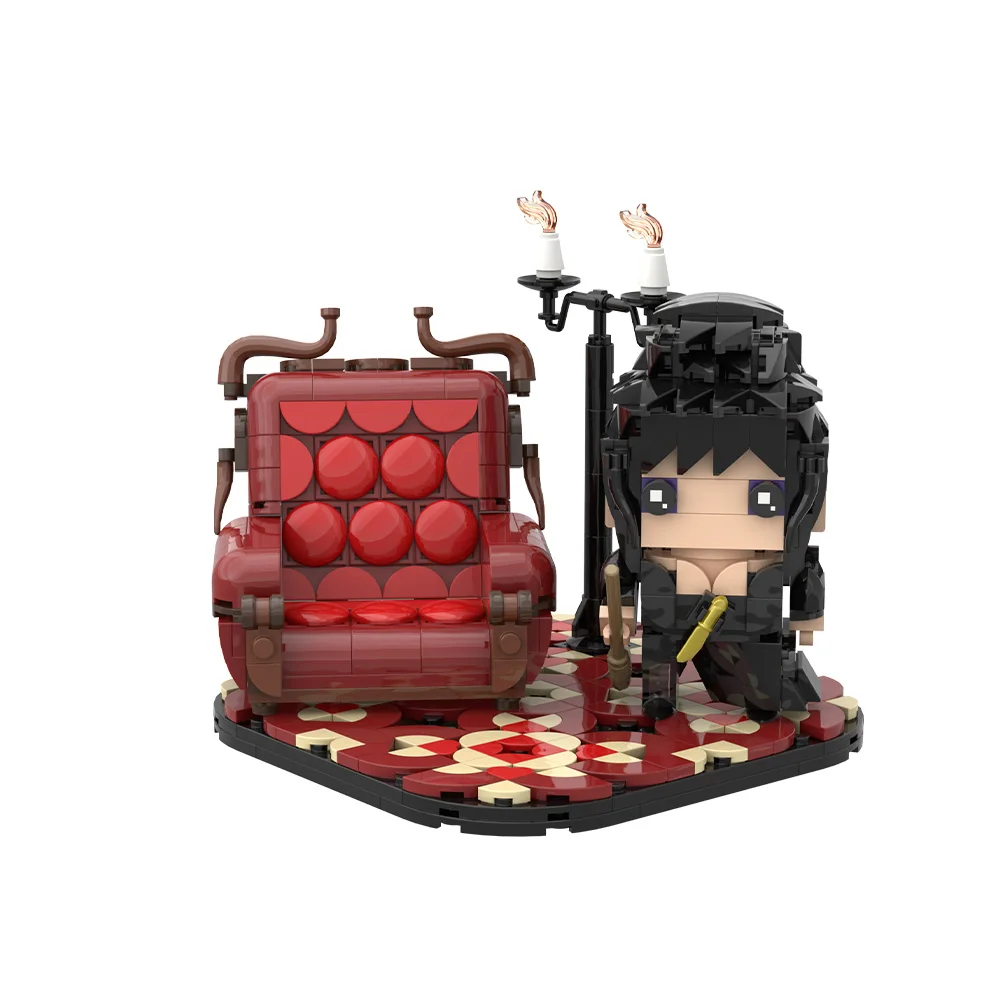 MOC Elvira Mistress Of The Dark Bricks Mistress Of The Dark Elvira Figure Building Blocks Model Assembly Toys Kids Birthday Gift