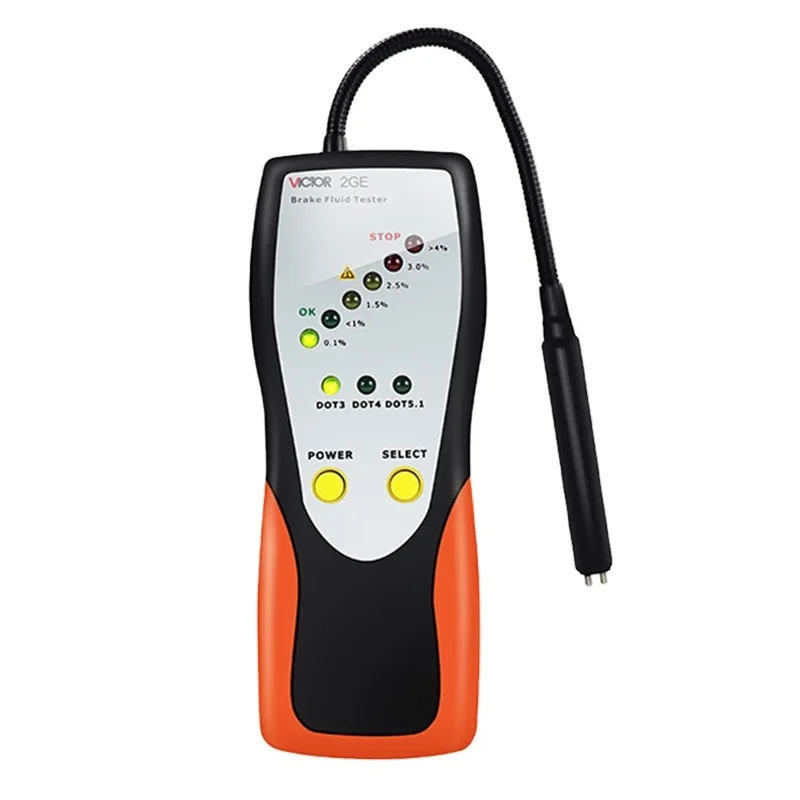 

2GE Автомобильная тормозная жидкость ЖК-световая сигнализация Индикация Тестер тормозной жидкости