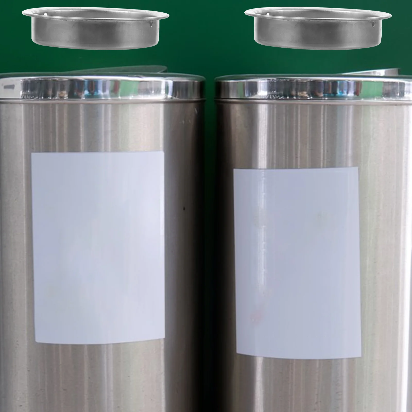 Stainless Steel Ashtray Outdoor Cigarette Butt Container Vintage Metal Smoking Tray For Garden Yard Hotel Office Use