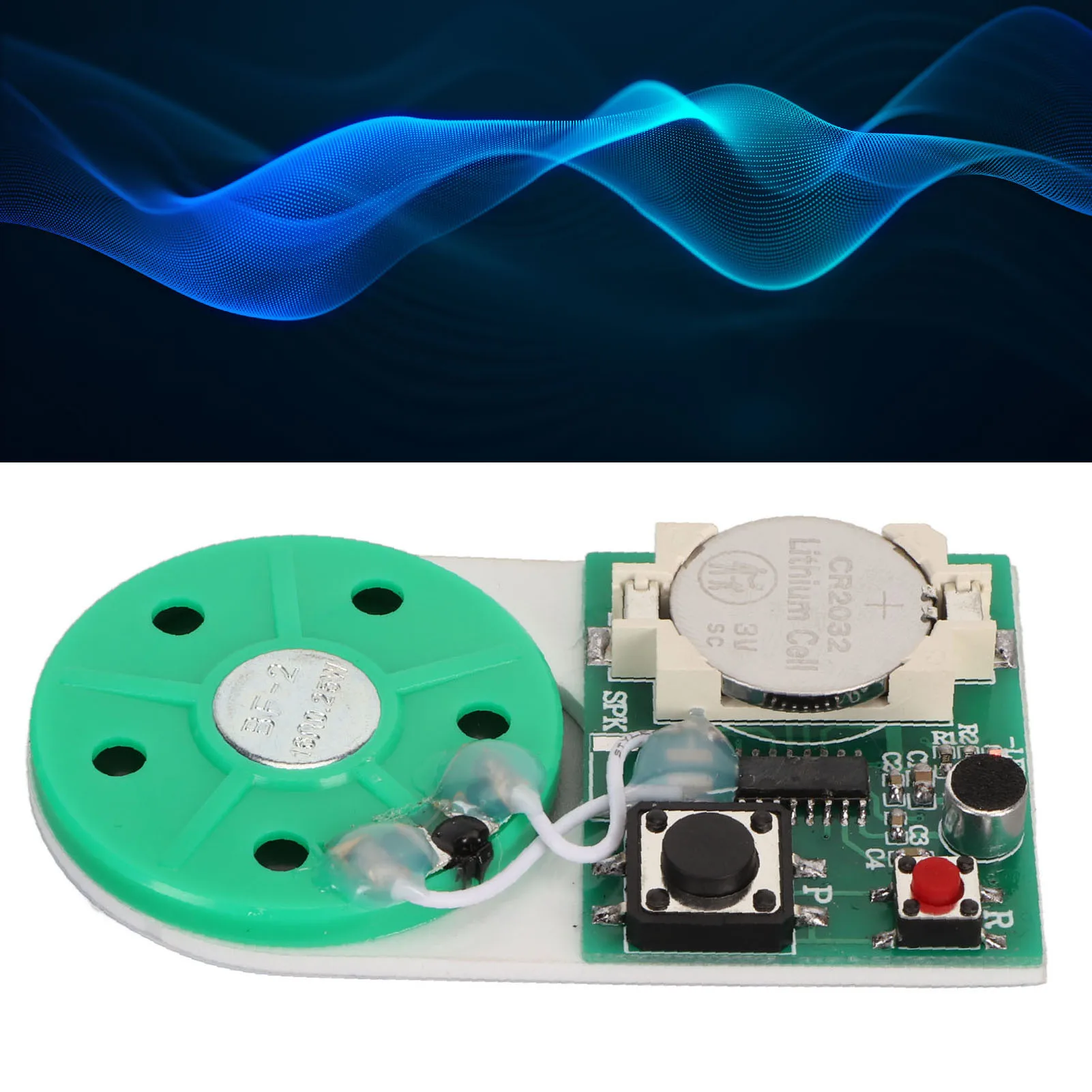 25 Seconds Recording Module Professional Button DIY Sound Chip Module with Double Faced Adhesive Tape for Greeting Card