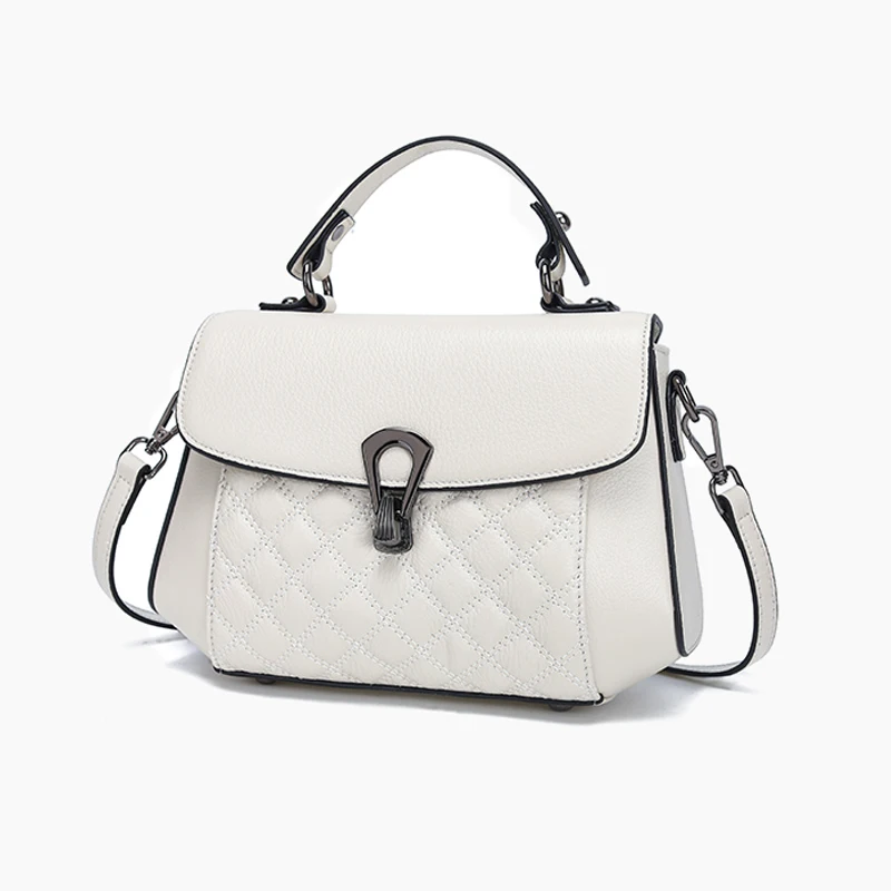 

Female Natural Cow Genuine Leather Crossbody Bag Women‘s Retro Cowhide Durable Shoulder Bags Ladies Casual Commuting Handbags