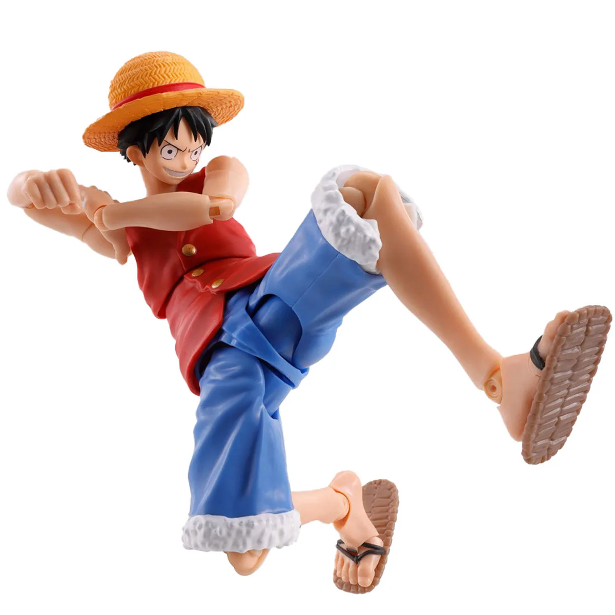 In Stock 14.5cm BANDAI SPIRITS S.H.Figuarts ONE PIECE Monkey D. Luffy Romance Dawn Anime Figure Action Figure Model Decoration