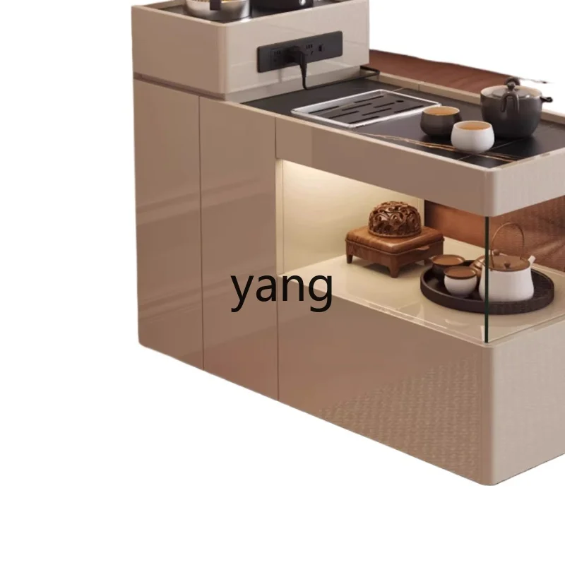 

HRC removable side sofa side tea cabinet living room light luxury high-end trolley with kettle