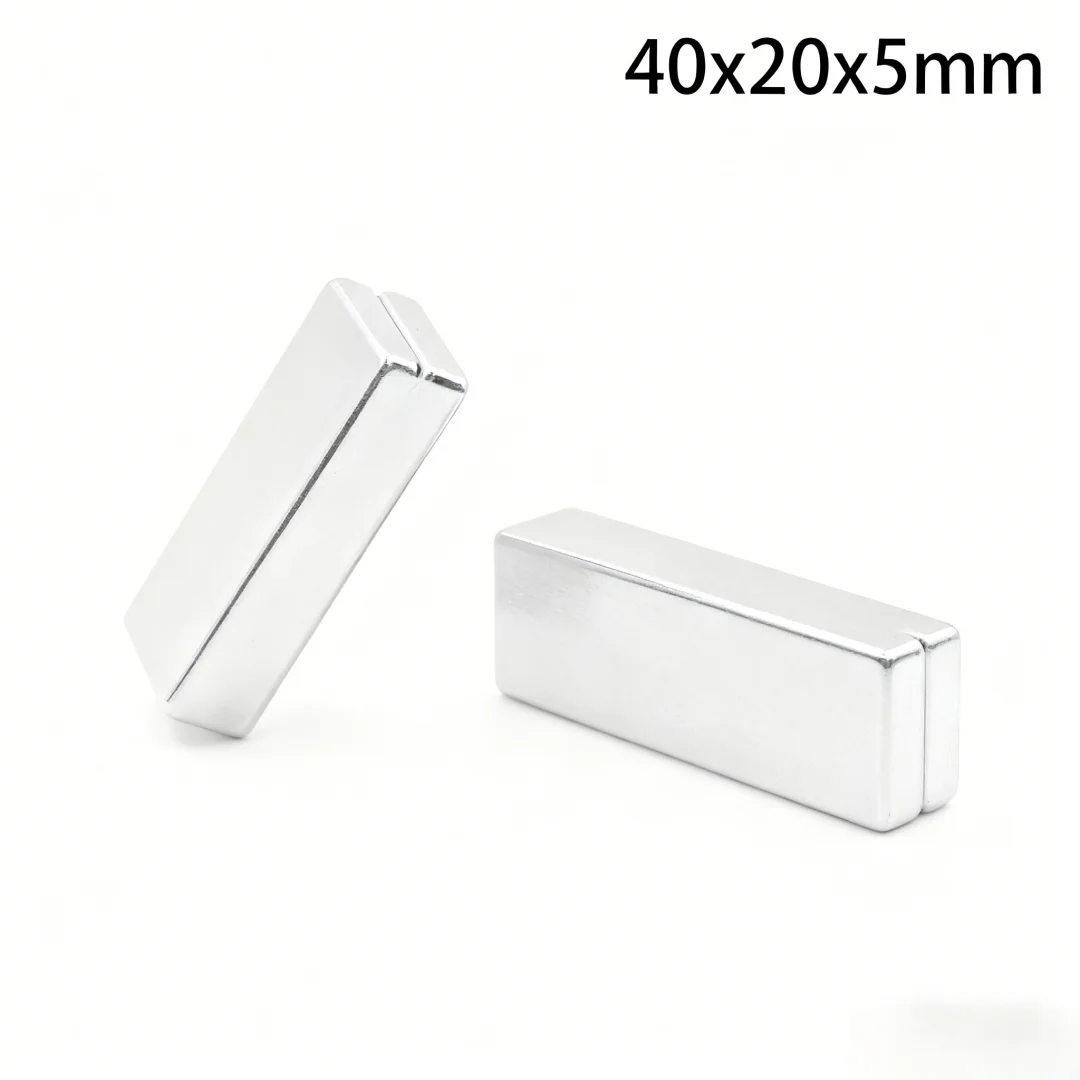 40x20x5mm Quadrate Magnet 40x20x5 Block Powerful Strong Magnetic Magnets For Fridge, DIY, Building, Scientific, Craft, 40*20*5
