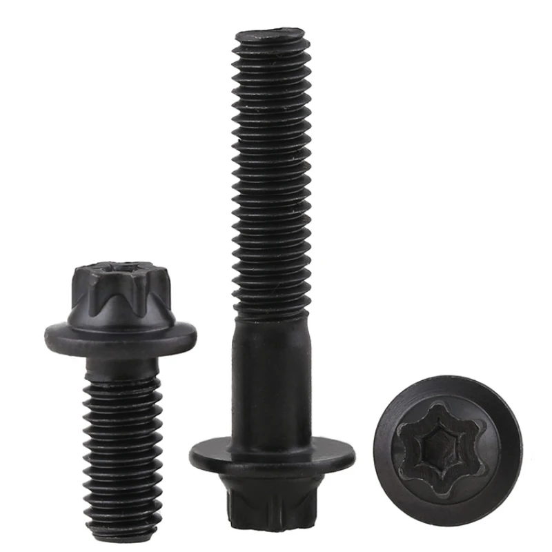 1/3/5/10 قطعة الصف 12.9 الكربون الصلب مسدس الخارجي توركس رئيس شفة M5 M6 توركس رئيس الترباس الشخصي البرقوق الخارجي مسدس مسامير