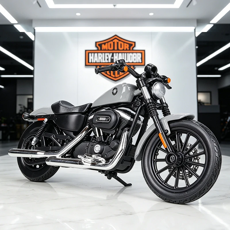 Maisto 1/18 Harley Davidson Sportster Iron 883 2022 Legierung Motorradmodell Sammlung Stoßdämpfer Offroad-Motorradmodell