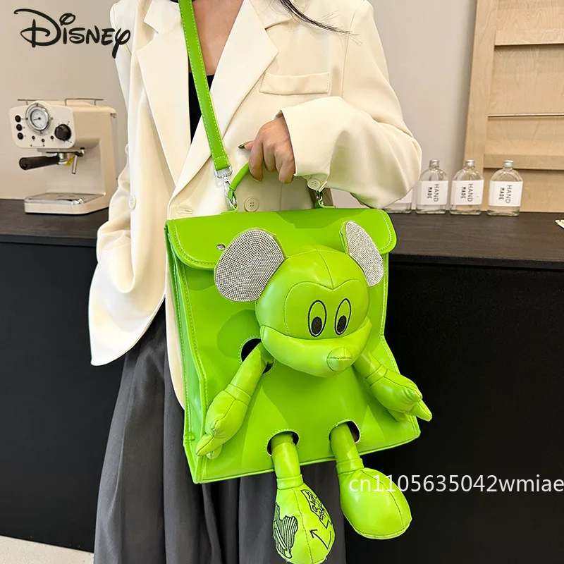 Disney Mickey New Student Doll Backpack Fashion High Quality Women's Backpack Cartoon Versatile Large Capacity Girls' Backpack