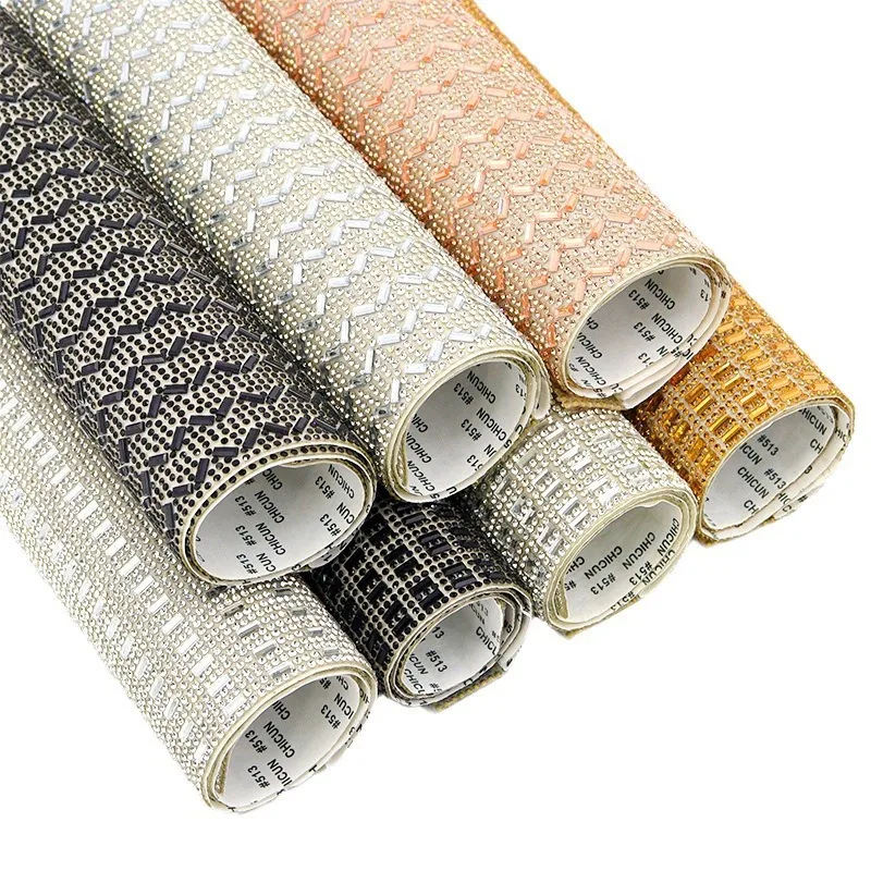 5PCS Rhinestones Sheet Self Adhesive Glitter Decoration Car Phone Festival Gift Wedding Party DIY Crafts Crystal Diamond Sticker