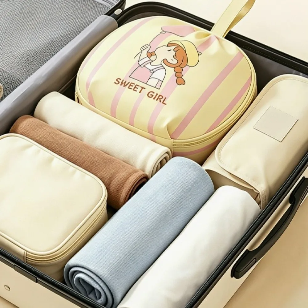 Large Capacity Underwear Storage Bag Waterproof Lightweight Travel Organizer Bag Dopamine Design Convenient Clothing Sorting Bag