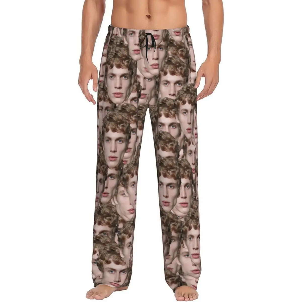 

Персонализированная голова и лицо на заказ, подарок парню, пижамные штаны, одежда для сна, мужской эластичный пояс, штаны для сна, карманы