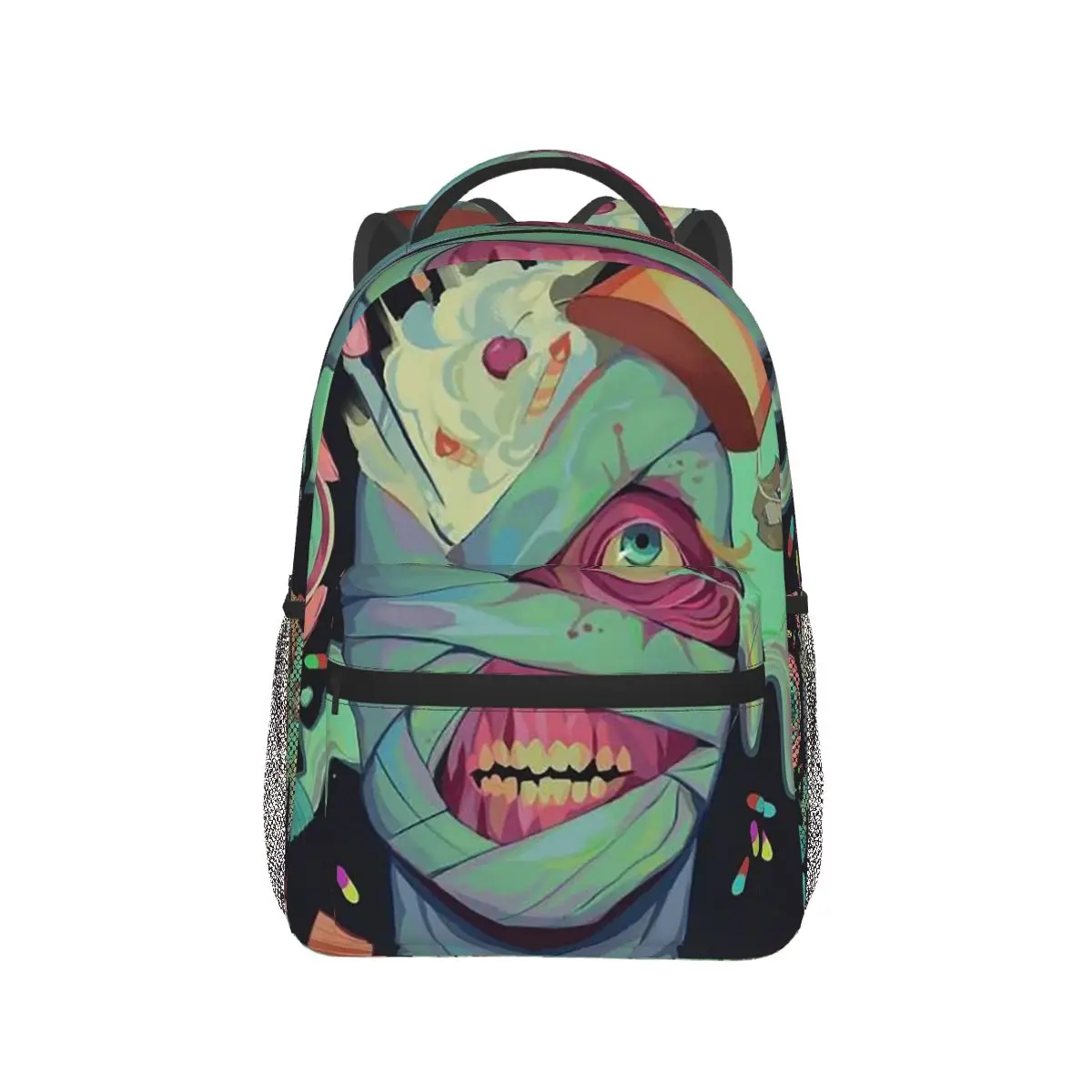 

Captain Curly Mouthwashing Game Backpack Hot Sale Daypack Large Capacity Boys Girls BookBag School Bag Shoulder Bags for Unisex