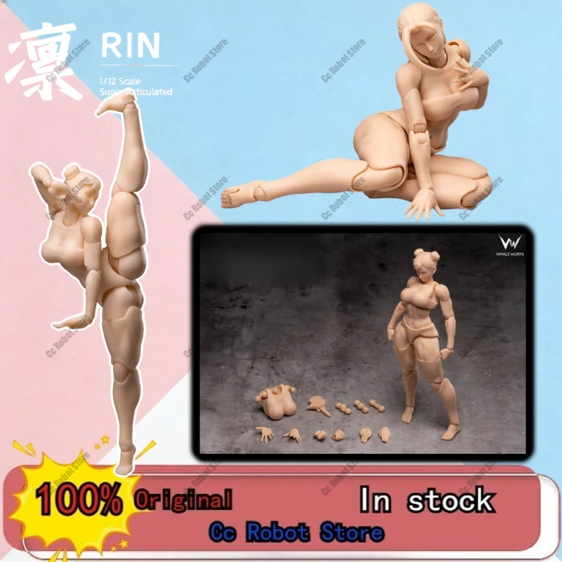 

[In Stock] Hot-Selling Original WHALE WORKS 1/12 Scale Articulated Female Figure with Movable Eyes, Toy Model and Decoration.