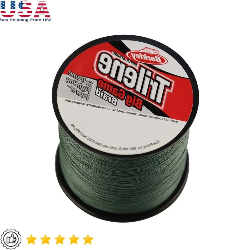 

Trilene Big Game Braid Fishing Line 65 lb Test 330 yd Abrasion Resistant Smooth Casting Low Visibility Durable Reliable