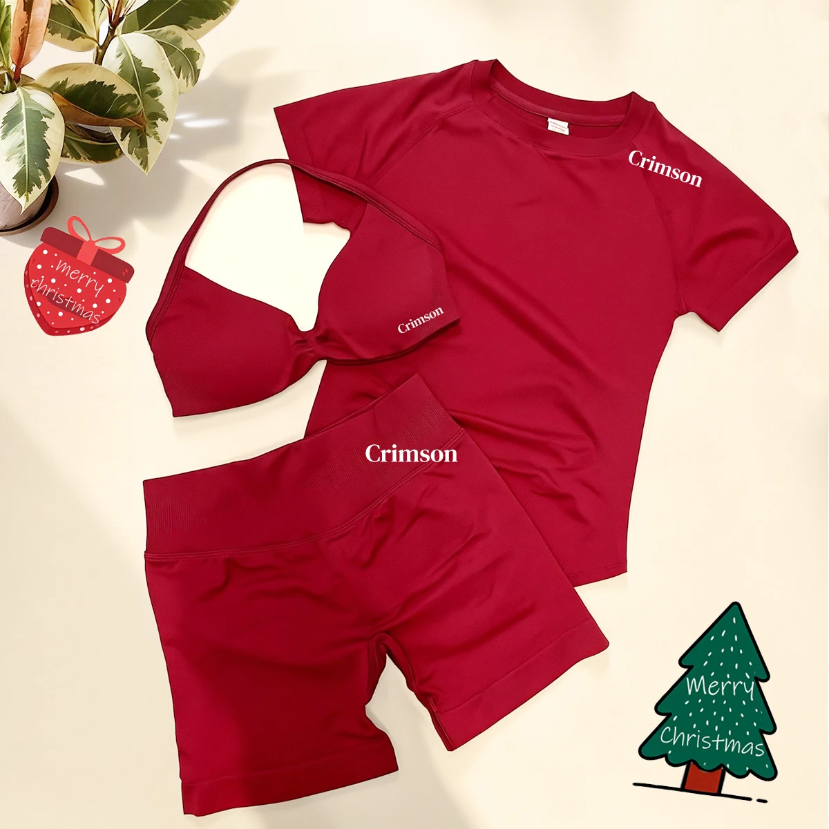 Conjunto de camiseta de manga corta para gimnasio, camisa de Yoga con cuello redondo, pantalones cortos sin costuras y sujetador de tiras, ropa de gimnasio para ciclismo y Fitness, 3 uds.