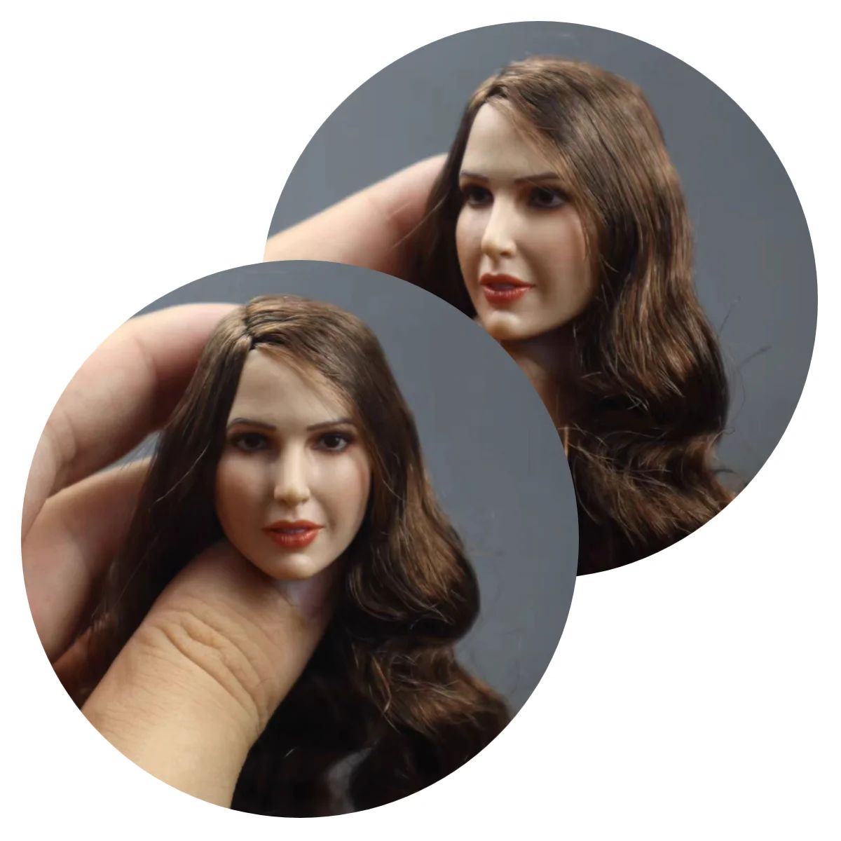 

Новое поступление, 1/6 кукла-солдат, каштановые волосы, голова Маджя, скульптура, резьба, материал ПВХ для 12 дюймов, фигурка куклы, сбор, сделай сам