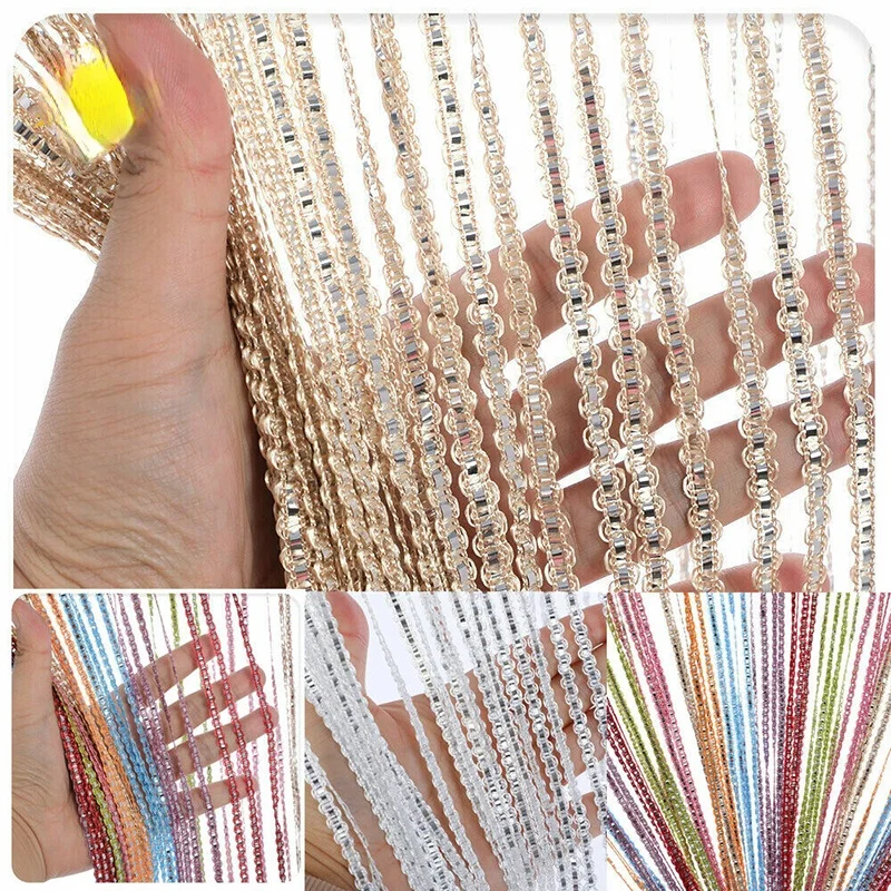 

Door and Window Panel Fly Screen Fringe Room Screen Tassel Panel Beaded Curtains Home Decoration Doorway Curtain