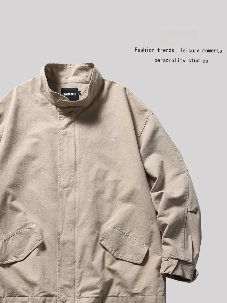 

ANXIE Streetwear Men's And Women's Workwear Jaet Outerwear High Street Sle Casual Loose Fit Spring Autumn