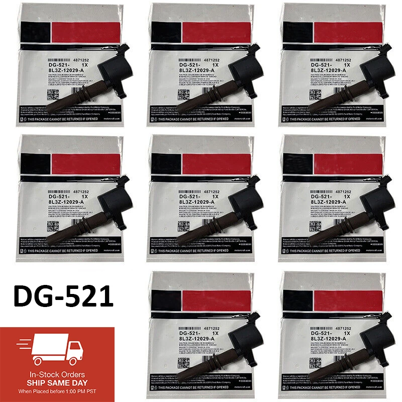 1/8Pcs High Quality DG-521 8L3Z12029A DG521 Ignition Coils For Lincoln Mercury 5.4L 8L3Z-12029-A