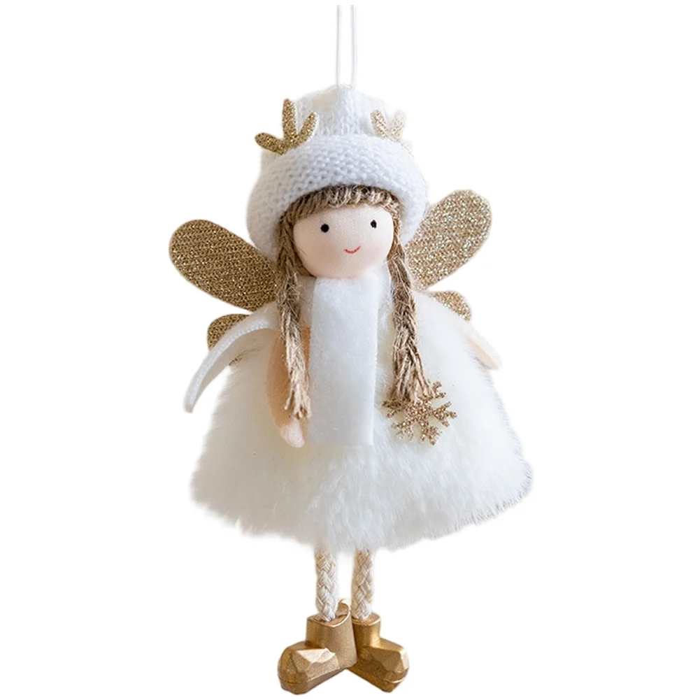 

Christmas Angel Girl Wings Headband with Deer Antler Hair Clip Ornament for Holiday Party Decoration and Festive Home Display