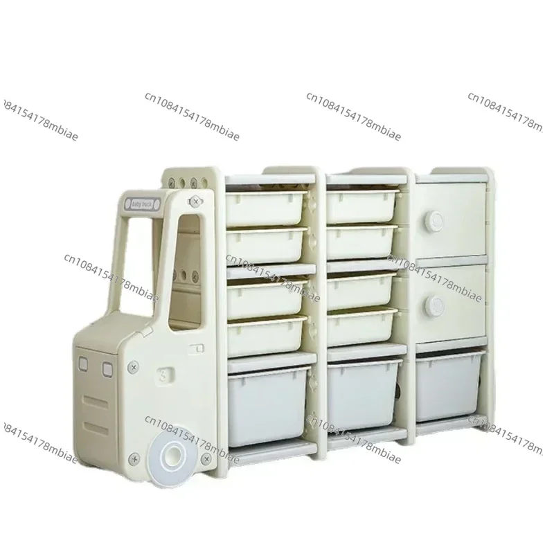 Children's Toy Storage Rack Finishing Rack Large Capacity Bookshelf Cartoon Storage Cabinet Baby Storage Cabinet