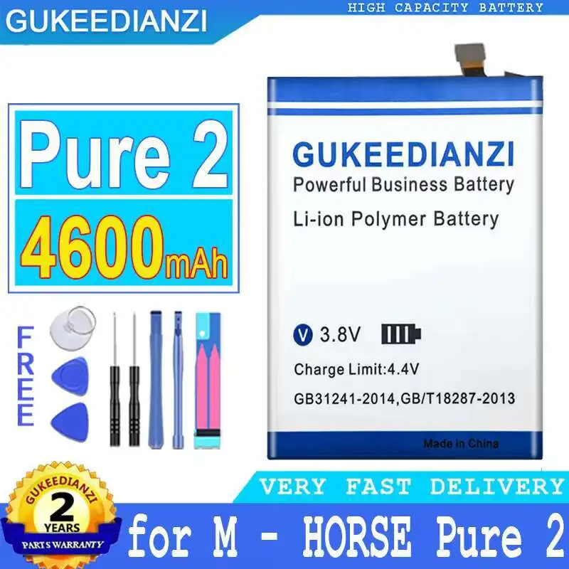 

Надежная замена аккумулятора для мобильного телефона M-horse Pure 2, 4600 мАч
