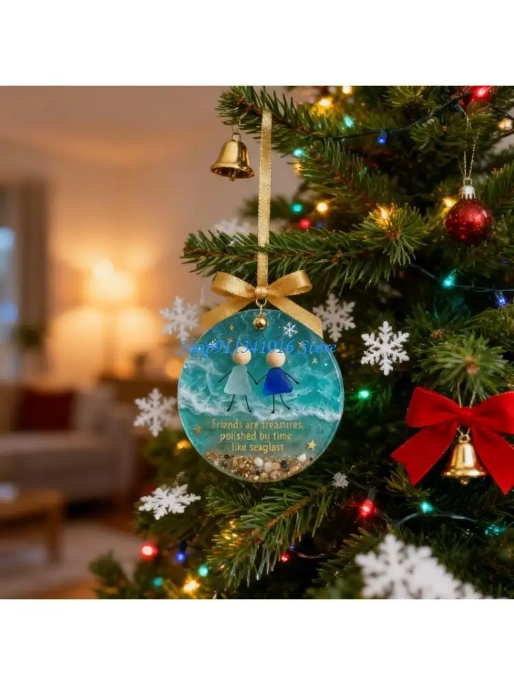 

Durable Acrylic Christmas Ornament Shatterproof Portable Hanging Decoration For Tree Window Festival Home Decors