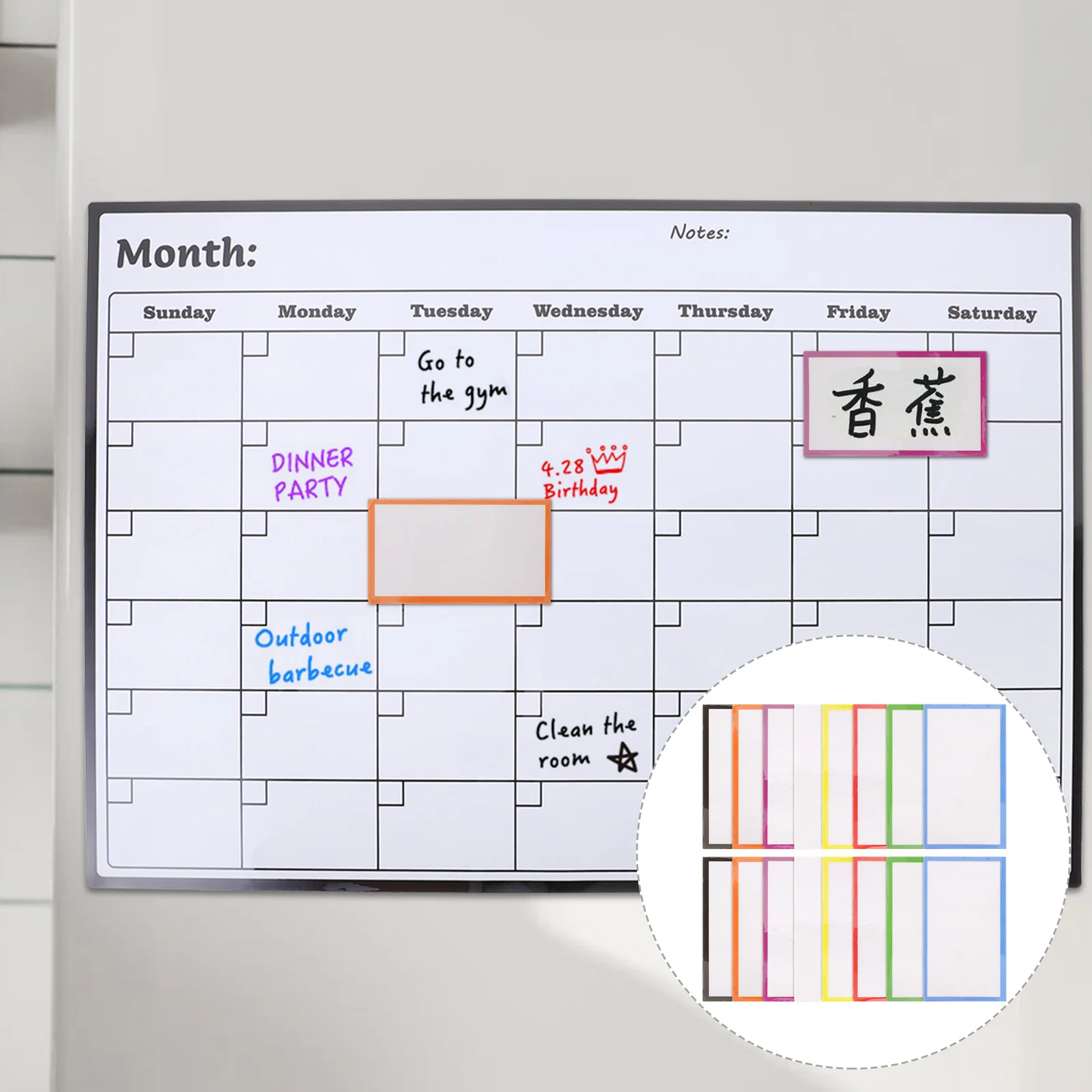 48 шт. многофункциональные этикетки для заметок, магнитные полоски для доски, класса, домашнего использования, магнитные этикетки для доски