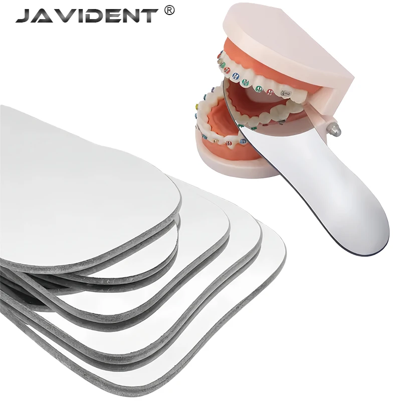 5Pcs Dental Orthodontic Glass Reflector, Complete Set of Standard Photography Reflectors, Dental Instruments and Equipment