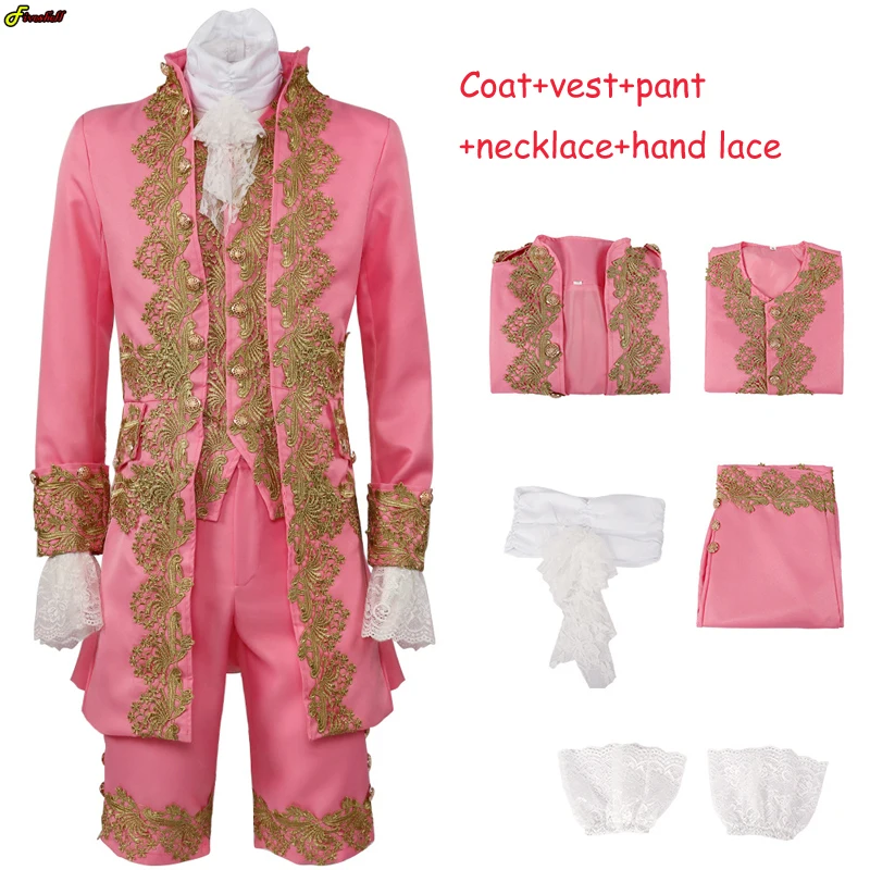 

Adults Blazer Cosplay Set Deluxe Victorian King Cosplay Costume Adult Prince Costume for Men Halloween Carnival Party Uniform