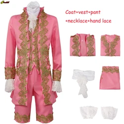 Adults Blazer Cosplay Set Deluxe Victorian King Cosplay Costume Adult Prince Costume for Men Halloween Carnival Party Uniform