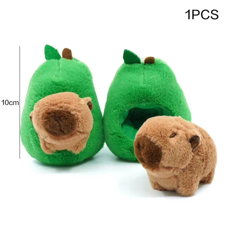 10 ซม.น่ารัก Avocado Capybara ของเล่นตุ๊กตา Capybara ตุ๊กตา Key CHAIN Plushie Capibala จี้วันหยุดของขวัญ Kawaii ตุ๊กตาผลไม้
