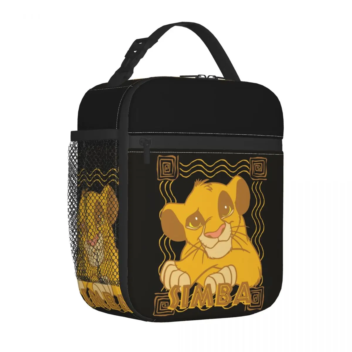 Custom The Lion King Simba Cub Insulated Lunch Bag Hakuna Matata Movie Cooler Thermal Food Lunch Box Resuable Tote Bags