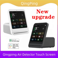 Qingping Smart Air Detector 2nd Touch Screen Control Temperature Humidity Sensor CO2 PM2.5 Quality Monitor for Xiaomi Mijia