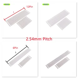 5 30 100 Pcs 5 6 12 15 20 24 Pin 2.54 mm Pitch Grey Flat Cable UL2651 AWG 26 Wire Solder 50 100 200mm 300V 105 Degree 7x0.16 TC