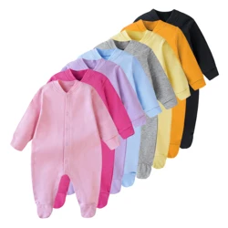 Clear Out Promotion Limited Offer Cotton Rompers Newborn Baby Jumpsuits Pants Growing Boy Sleepsuit Girl One-pieces Bodysuits