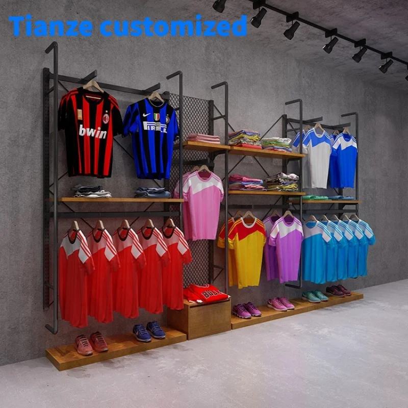 [Customized]Clothes sports shop display rack retail sports shop design