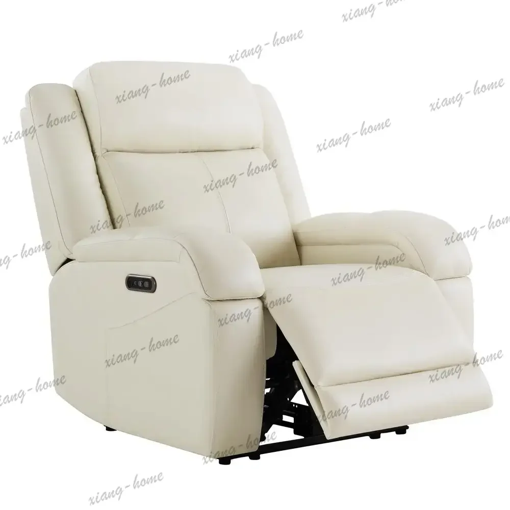 lsGenuine Leather Power Recliner Chairs for Adults, Wall Hugger RV Recliner with Power Headrest amp Charging Ports, Electric Rec