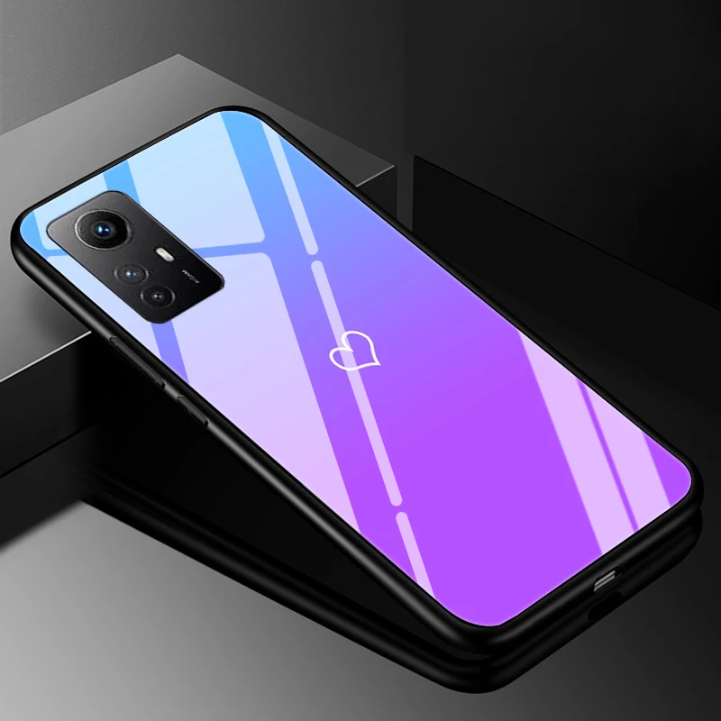 Etui ze szkła hartowanego do Xiaomi 12T 13T Pro etui twarde etui do Xiaomi Mi 11 10 T Pro 10 t 12 12x12t 13 Lite 5G Case TPU zderzak — zdjęcie produktu 2