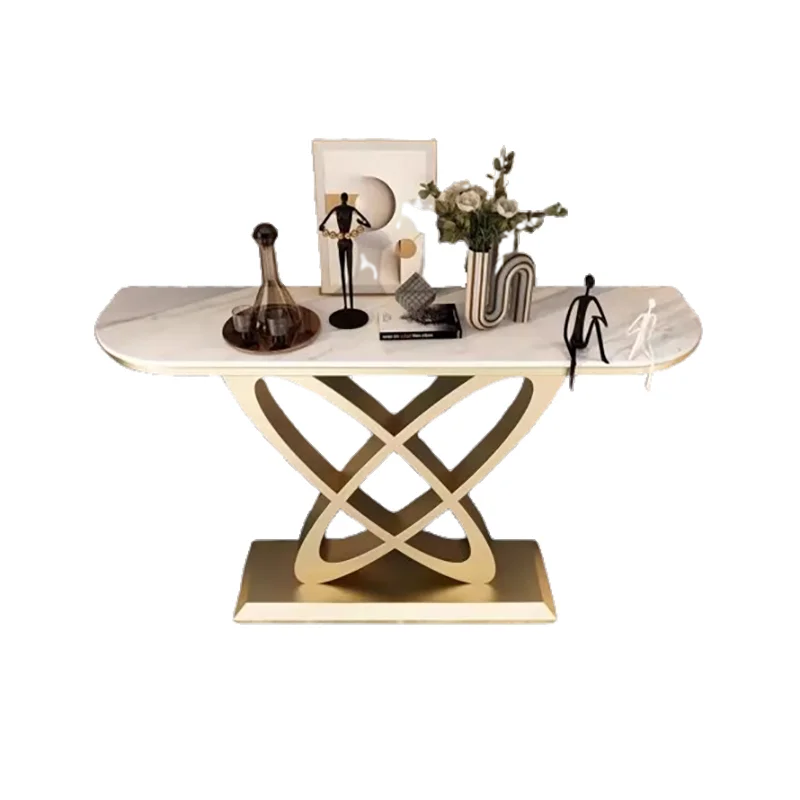 Consolle di lusso italiano Design unico Consolle classica alla moda Bellissimo tavolo post moderno per ufficio Soggiorno